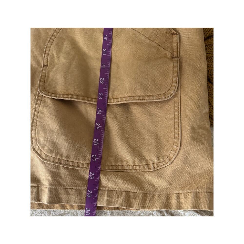 Vintage L.L. Bean Tan Canvas Jacket with Olive Collar - Picture 11 of 11